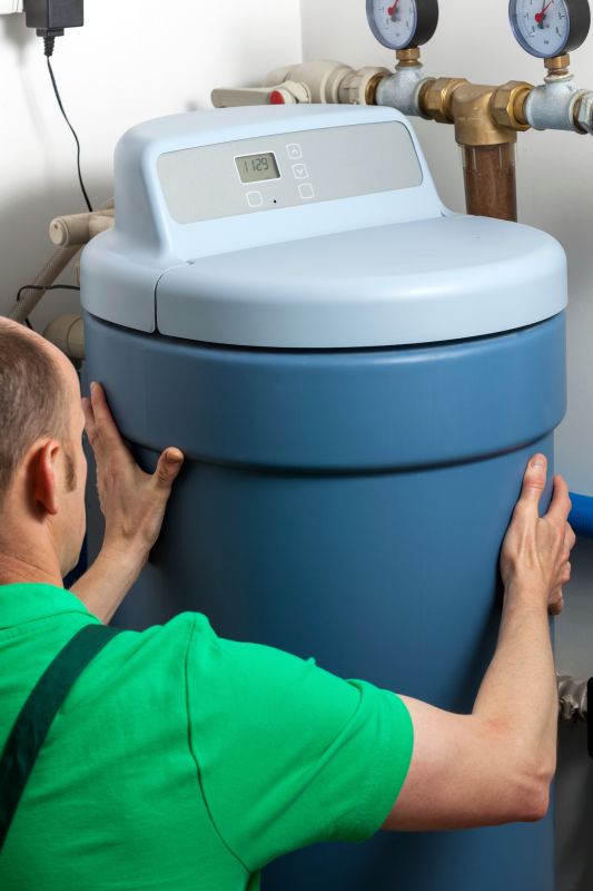 Water Softener System in Utility Room